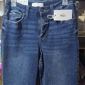 VERVET BY FLYING MONKEY Dark Blue Flare Jeans